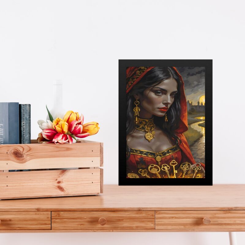 Quadro Decorativo Pombagira Das 7 Chaves