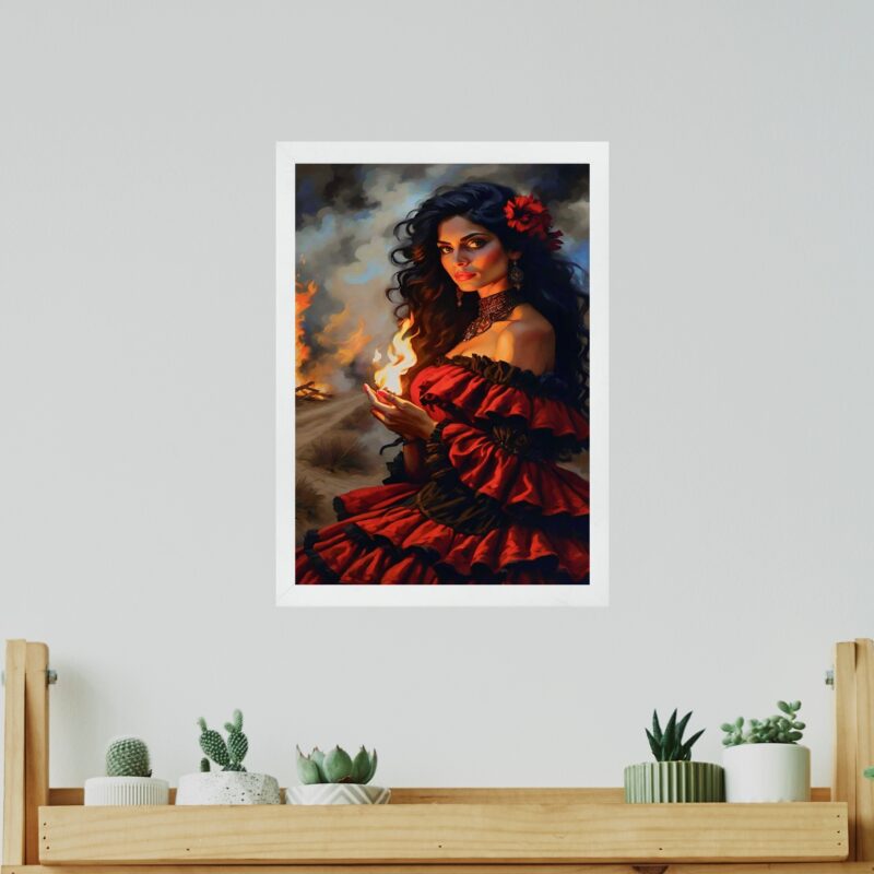Quadro Mistico Cigana Do Fogo