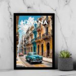 Quadro Poster Cuba Havana - Carros Antigos