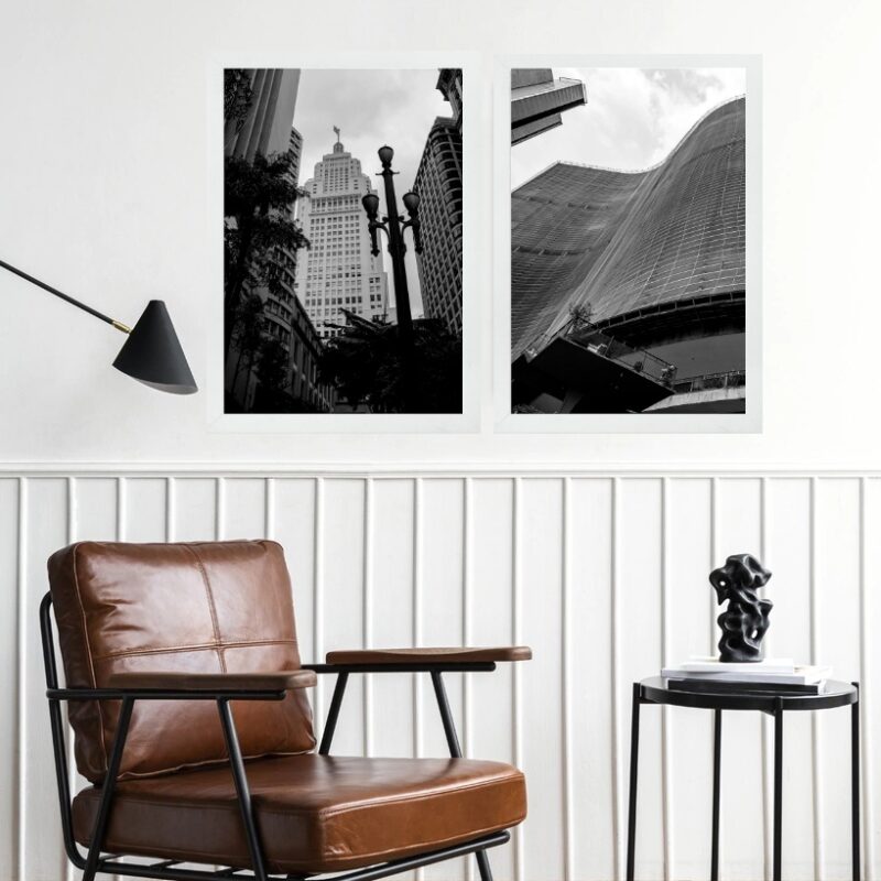Kit 2 Quadros Decorativos Cidade De São Paulo