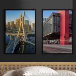 Kit 2 Quadros Decorativos São Paulo - Coloridos