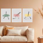 Kit 3 Quadros Decorativos Pilates - Abstratos