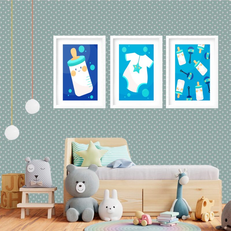 Kit 3 Quadros Grandes Quarto Infantil 60x48cm - Image 2