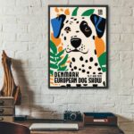 Quadro Dálmata - Denmark Dog Show Poster