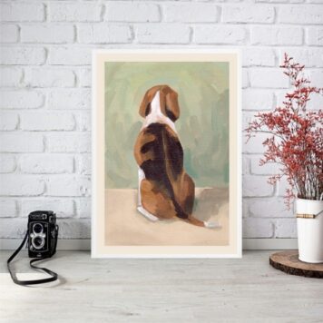 Quadro Decorativo Arte Cão Beagle