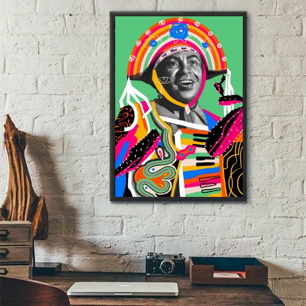 Quadro Decorativo Nordestino Sanfoneiro