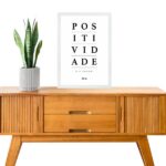 Quadro Decorativo Positividade é a Chave 2