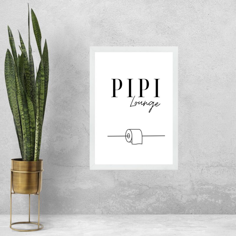 Quadro Decorativo e Divertido Para Banheiro Minimalista