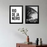 Kit 2 Quadros Rio De Janeiro - Vidigal