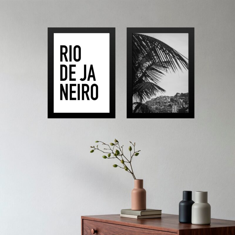 Kit 2 Quadros Rio De Janeiro - Vidigal