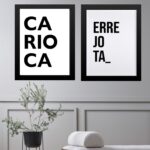 Kit 2 Quadros Rio de Janeiro - CARIOCA ERREJOTA