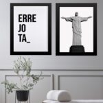 Kit 2 Quadros Rio de Janeiro - ERREJOTA Cristo Redentor