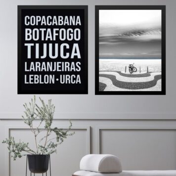 Kit 2 Quadros Rio de Janeiro Zona Sul – Bairros