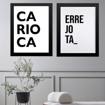 Kit 2 Quadros Rio de Janeiro – CARIOCA ERREJOTA
