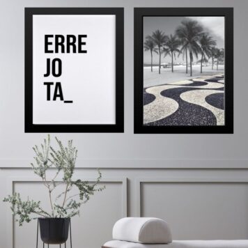 Kit 2 Quadros Rio de Janeiro – ERREJOTA Copacabana