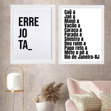 Kit 2 Quadros Rio de Janeiro – Gírias ERREJOTA