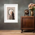 Quadro A Mulher e a Lua- 60x48 Cm