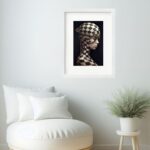 Quadro Arte Surrealista Mulher - 60x48 Cm