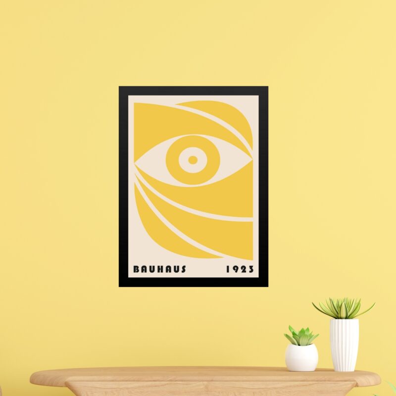 Quadro Bauhaus Amarelo - Eye