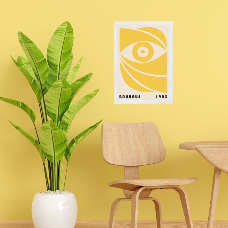 Quadro Bauhaus Amarelo - Eye