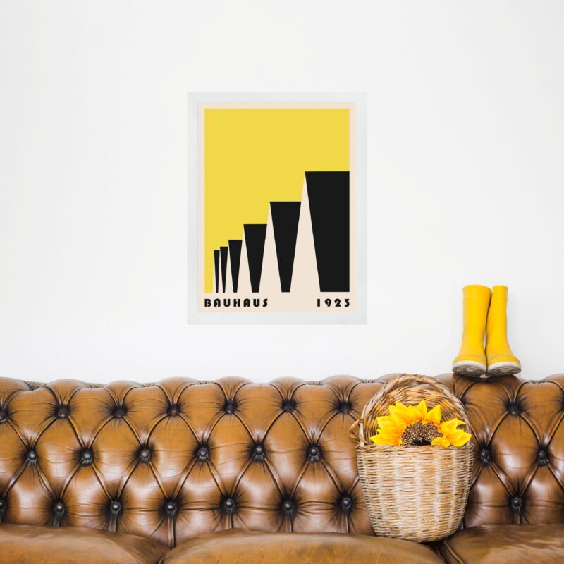Quadro Bauhaus Amarelo - Factory Roofs
