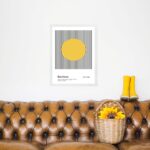 Quadro Bauhaus Amarelo - Moving Circle