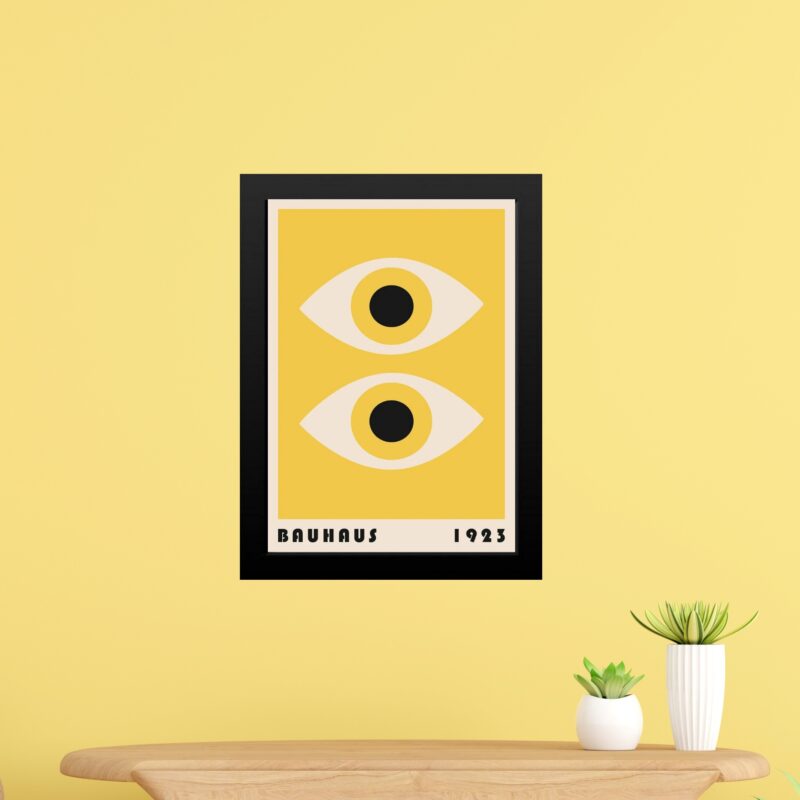 Quadro Bauhaus Amarelo - Olhos