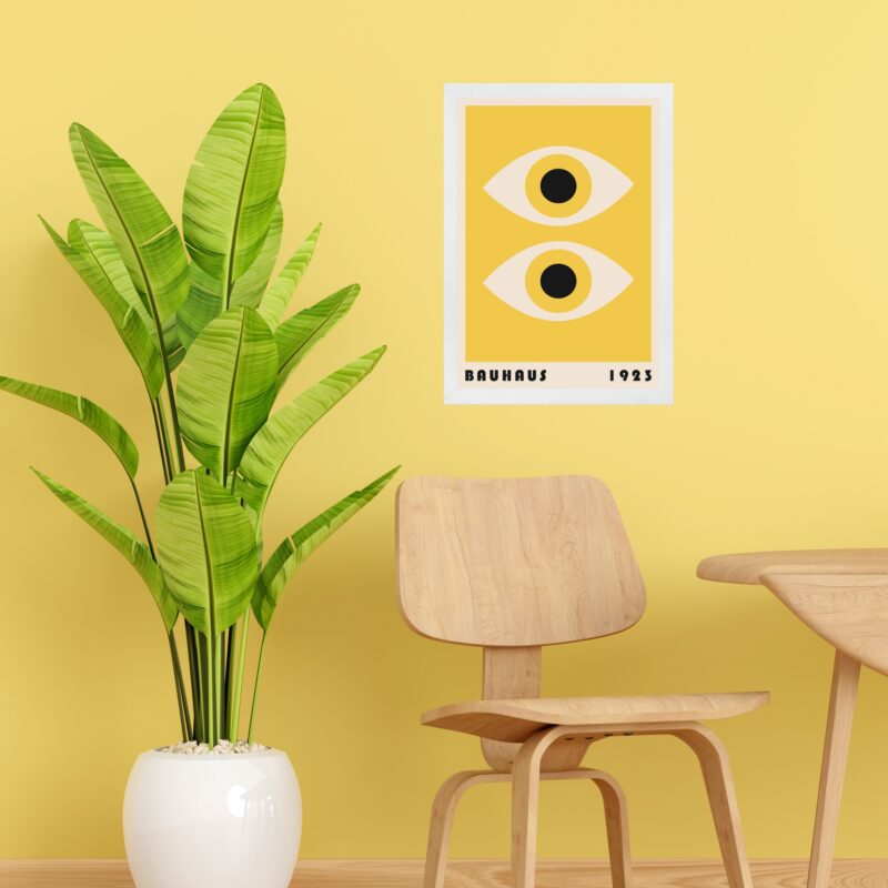 Quadro Bauhaus Amarelo - Olhos