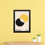Quadro Bauhaus Amarelo e Preto - Eclipse