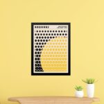Quadro Bauhaus Amarelo e Preto - Solar Mesh