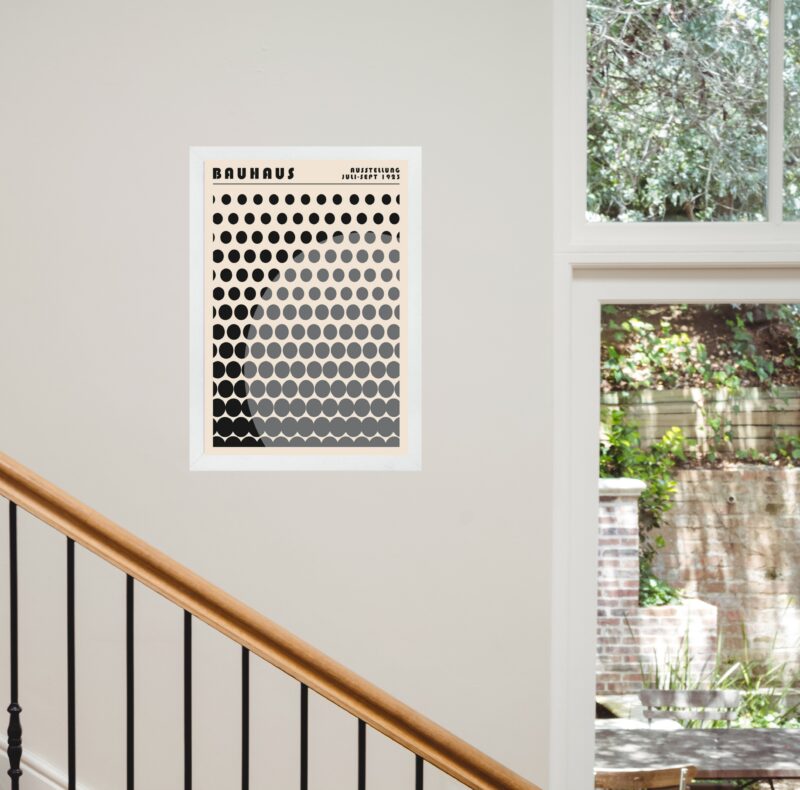 Quadro Bauhaus Cinza - Solar Mesh