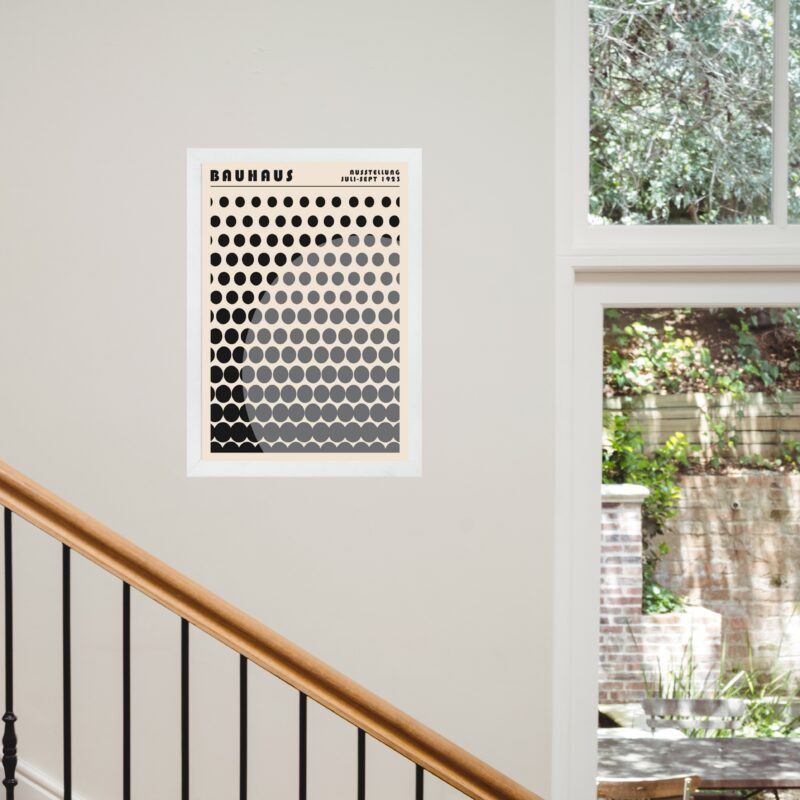 Quadro Bauhaus Cinza - Solar Mesh
