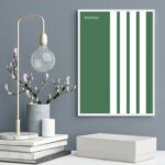 Quadro Bauhaus Green Minimalist Poster