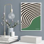 Quadro Bauhaus Green Poster - Curved Sinuosity
