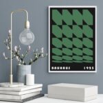 Quadro Bauhaus Green Vintage Poster