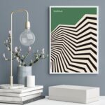 Quadro Bauhaus Green Vintage Poster - Sinuosity