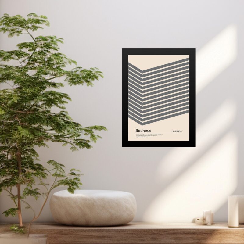 Quadro Bauhaus Grey - Cube Angle