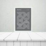 Quadro Bauhaus Grey - Inverted Circles