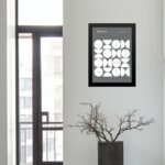 Quadro Bauhaus Grey Modern Poster - Upset Circles