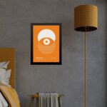 Quadro Bauhaus Laranja - Olho Eclipse