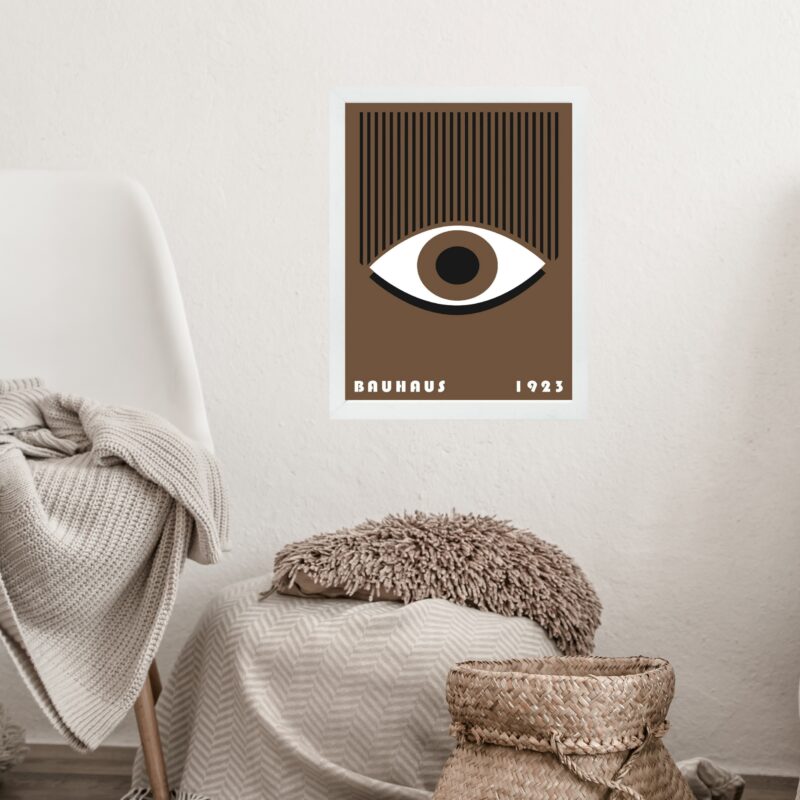 Quadro Bauhaus Marrom - Awakeful Lashes