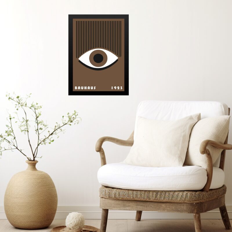 Quadro Bauhaus Marrom - Awakeful Lashes