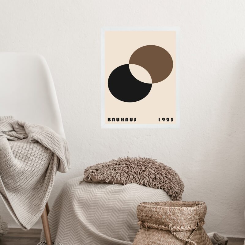 Quadro Bauhaus Marrom - Eclipse