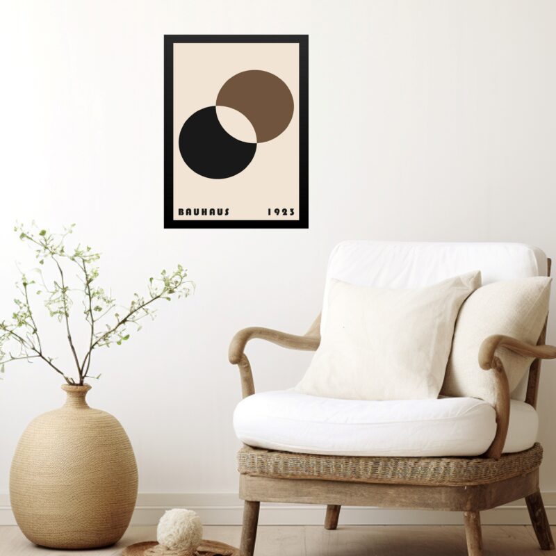 Quadro Bauhaus Marrom - Eclipse