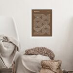 Quadro Bauhaus Marrom - Inverted Circles
