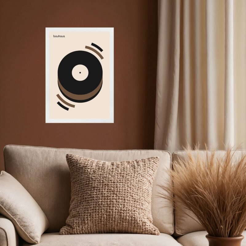 Quadro Bauhaus Marrom - Musical Happiness