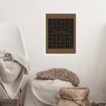 Quadro Bauhaus Marrom - Rectangles Window