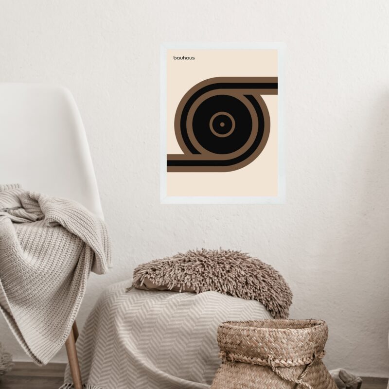 Quadro Bauhaus Marrom - Roll Disc