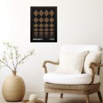 Quadro Bauhaus Marrom - Rolled Diamonds