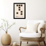 Quadro Bauhaus Marrom - Scattered Bricks